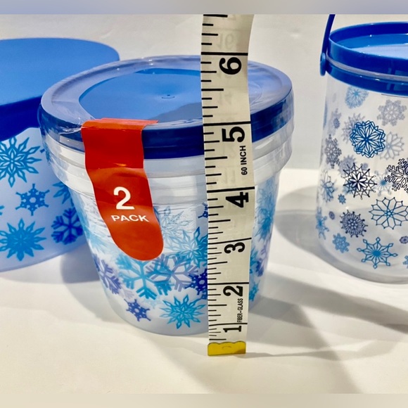 ❄️ Holiday Storage Bundle- Blue Snowflake Design NWT - Picture 8 of 11